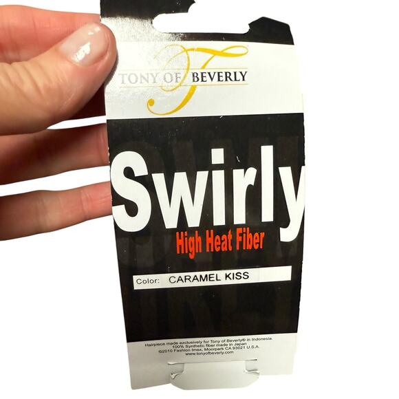 Tony of Beverly Hills Swirly Caramel Kiss Salon Quality Hair Piece - Picture 4 of 7